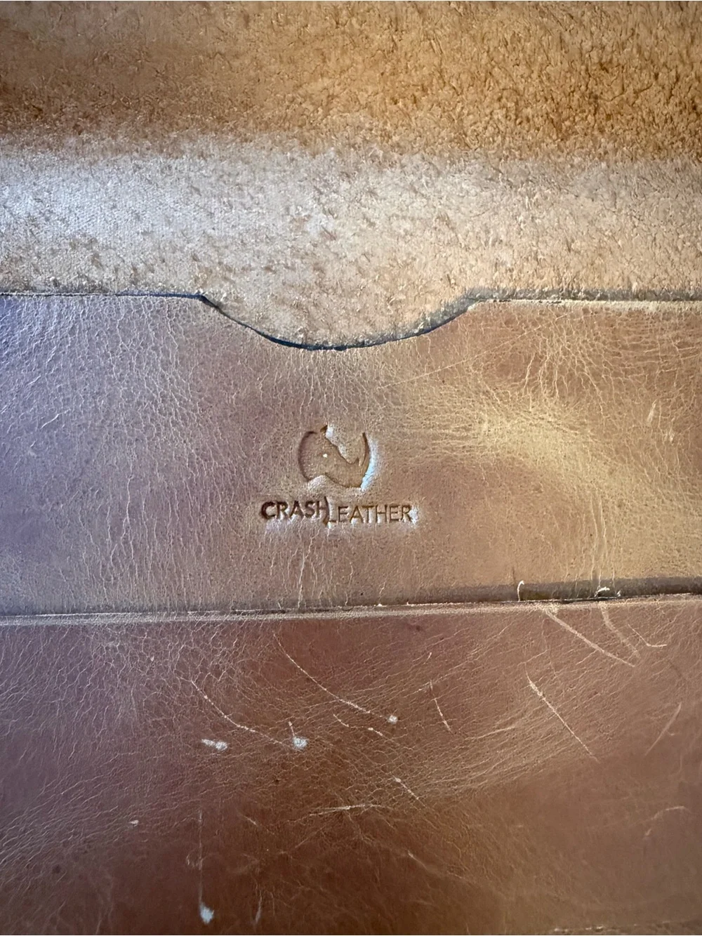 Leather Envelope Sleeve - Brown -